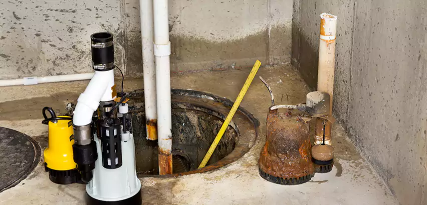 Installing Sump Pump in Finished Basement in Shirley, NY